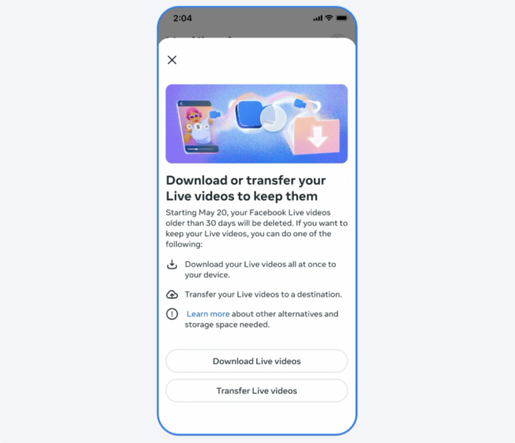 Facebook Livestreams to Be Removed After 30 Days