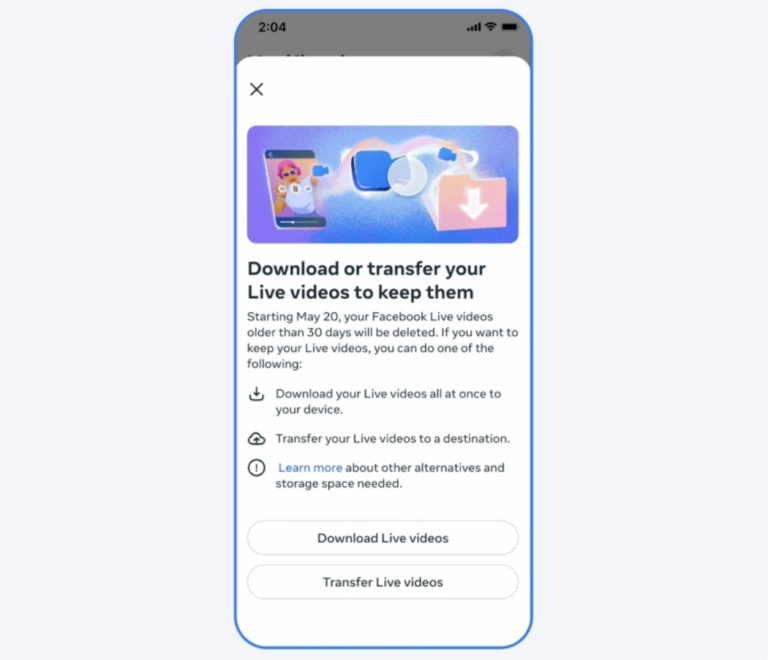 Facebook Livestreams to Be Removed After 30 Days