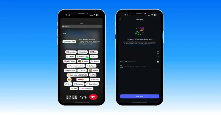 Instagram’s New WhatsApp Connection Sticker for Stories